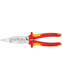 Knipex Клещи инсталаторски, хромирани, VDE 1000V жълто-червена ръкохватка 200мм, - K1386200 - Цена | LEDs4economy