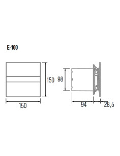 CATA Вентилатор E-100G ф100мм, цвят Бял, 115м3/ч 8W 31dB - C00900000 - Цена | LEDs4economy 2