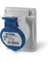 Scame Промишлен контакт 2P+Е 16A 230V IP54 серия Optima панелен монтаж 70х87мм - 413.1663 - Цена | LEDs4economy