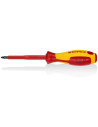 Knipex Отвертка PZ 2, VDE 1000V жълто-червена ръкохватка 212мм, - K982502 - Цена | LEDs4economy