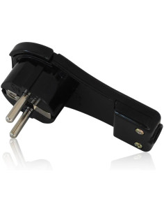 COMMEL Щепсел плосък черен 16A 2P+T IP20 - C290-502 - Цена | LEDs4economy