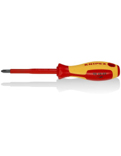 Knipex Отвертка PH 2, VDE 1000V жълто-червена ръкохватка 212мм, - K982402 - Цена | LEDs4economy