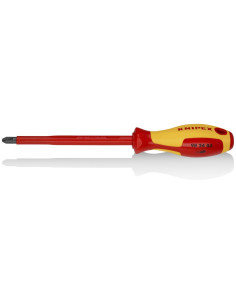 Knipex Отвертка PH 3, VDE 1000V жълто-червена ръкохватка 270мм, - K982403 - Цена | LEDs4economy