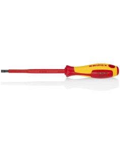 Knipex Отвертка шлиц 5.5, VDE 1000V жълто-червена ръкохватка 232мм, - K982055 - Цена | LEDs4economy
