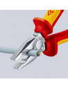 Knipex Комбинирани клещи, хромирани, VDE 1000V жълто-червена ръкохватка 180мм,  - K0306180 - 10