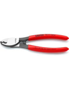 Knipex Ножици за рязане на кабел до 35мм2 с двойно острие, червена ръкохватка 165мм, - K9511165A - Цена | LEDs4economy 2