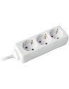 COMMEL Разклонител БЯЛ 3x2P+E с кабел 5 метра / 1.5mm2 - C0806 - Цена | LEDs4economy