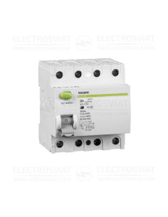 NOARK Ex9L-N 4P 40A AC 30mA Дефектнотокова защита, Icn6kA, 4-полюсна, In40A, IΔn30mA, тип AC - 108332 - Цена | LEDs4economy