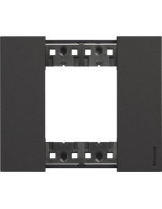 BTICINO Рамка 2 мод. цвят Черен (Black) Living Now - KA4802KG - Цена | LEDs4economy