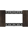 BTICINO Рамка 4 мод. дървена цвят Орех (Walnut) Living Now - KA4804LG - Цена | LEDs4economy
