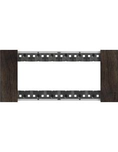 BTICINO Рамка 6 мод. дървена цвят Орех (Walnut) Living Now - KA4806LG - Цена | LEDs4economy