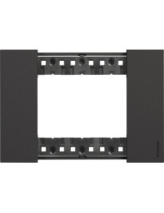 BTICINO Рамка 3 мод. цвят Черен (Black) Living Now - KA4803KG - Цена | LEDs4economy
