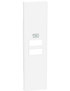 BTICINO Лицев панел за USB розетка тип 2xA/2xC/A+C 1 мод. цвят Бял Living Now - KW13C - Цена | LEDs4economy