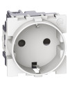 BTICINO Контакт ШУКО 2P+E 2 мод. 16A детска защита цвят Бял Living Now - KW4141 - Цена | LEDs4economy