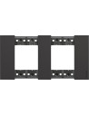 BTICINO Рамка 2x2 мод. цвят Черен (Black) Living Now  - KA4802M2KG
