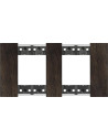 BTICINO Рамка 2x2 мод. дървена цвят Орех (Walnut) Living Now  - KA4802M2LG