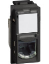 BTICINO Розетка RJ45 cat.5e UTP конектор toolless IDC 1 мод. цвят Черен Living Now - KG4279C5E - Цена | LEDs4economy