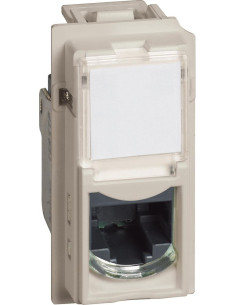 BTICINO Розетка RJ45 cat.6 FTP конектор toolless IDC 1 мод. цвят Крем Living Now - KM4279C6F - Цена | LEDs4economy