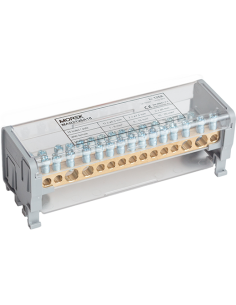 MOREK Разпределителен клемен блок Moblock 2P 125A-15 2x35 + 2x25 + 11x6mm² - MAB2126A18 - Цена | LEDs4economy