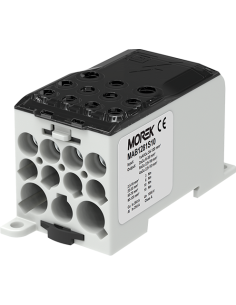 MOREK Разпределителен клемен блок СИВ 1P 280A OJL280A вх. Al/Cu 1x120 изх. 2x35/5x16/4x10mm² - MAB1281S10 - Цена | LEDs4economy