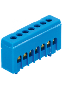 MOREK Клема изолирана СИНЯ N7H 7x16mm² IP20 63A 690V - MAD1007N15 - Цена | LEDs4economy
