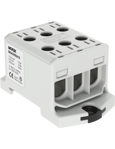MOREK Тунелна клема СИВА 1P 160A с 6 отвора OTL50-3 3xAl/Cu 1,5-50mm² 1000V - MAA3050A10 - Цена | LEDs4economy