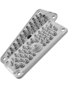 MOREK Панел с кабелни входове MC35/37 за 37 кабела IP67 сив RAL 7035 - MBA1C37G11 - Цена | LEDs4economy