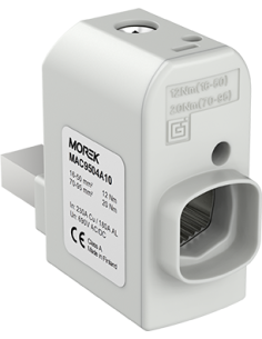 MOREK Изолиран конектор към устройство SR95RB 1xAl/Cu 16-95mm², кръгъл, прав, 690V - MAC9504A10 - Цена | LEDs4economy