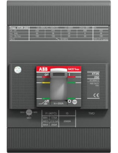 ABB Автомат T Max XT3N 250А TM 3P 36kA регулируем (In x 0.7...1) АВВ - 1SDA068059R1 - Цена | LEDs4economy