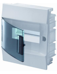 ABB Табло за скрит монтаж 8мод. Mistral41F с прозрачна врата и Н и РЕ клеми - 1SLM004101A1202 - Цена | LEDs4economy