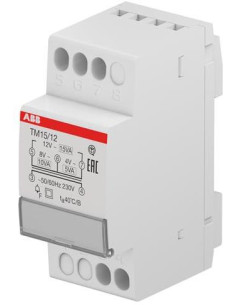 ABB Модулен звънчев трансформатор TM10/12 4/8/12V 2 мод. - 2CSM228715R0802 - Цена | LEDs4economy