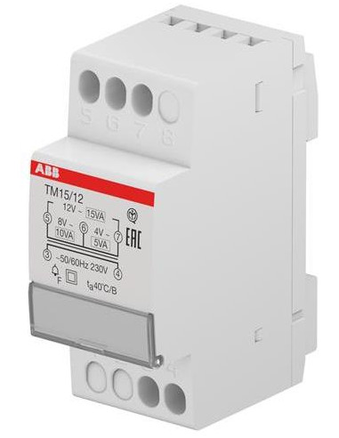 ABB Модулен звънчев трансформатор TM10/12 4/8/12V 2 мод.  - 