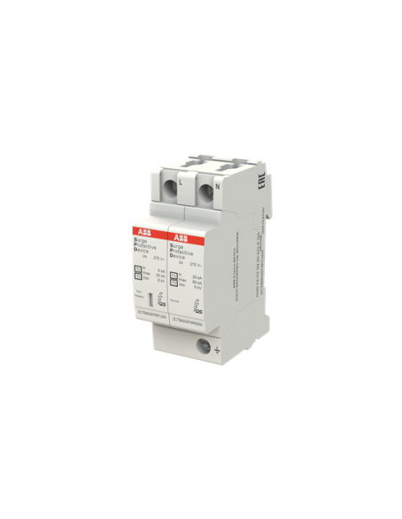 ABB Катоден отводител тип 2 OVR 20kA 275V 1P+N  - 2CTB803972R1200