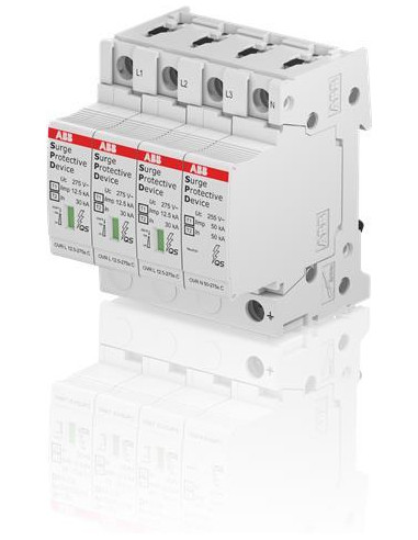 ABB Катоден отводител тип 1+2 OVR 12.5kA 275V 3P+N  - 