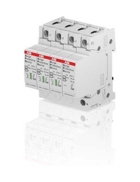 ABB Катоден отводител тип 1+2 OVR 12.5kA 275V 3P+N  - 