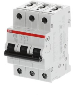 ABB Автоматичен прекъсвач S203 3P 20A крива B 6kA - 2CDS253001R0205 - Цена | LEDs4economy