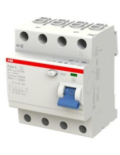 ABB ДТЗ 4P 40A 30mА серия F204 тип A - 2CSF204101R1400 - Цена | LEDs4economy