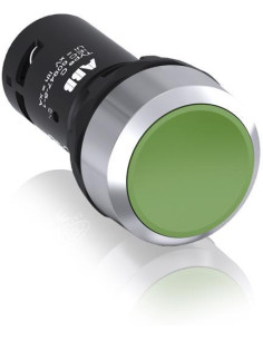 ABB Бутон зелен CP1-30G-11 1NO/1NC хромиран ринг Ø22mm Compact - 1SFA619100R3072 - Цена | LEDs4economy