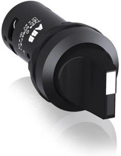 ABB Превключвател черен C2SS1-10B 1-2 1NO пластмасов ринг Ø22mm Compact АВВ - 1SFA619200R1016 - Цена | LEDs4economy