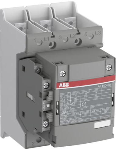 ABB Контактор AF140-30-11B 3P 75kW (140A AC-3) 1NO+1NC 100...250V