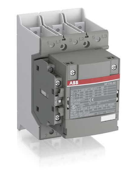 ABB Контактор AF116-30-11B 3P 55kW (116A AC-3) 1NO+1NC 100...250V