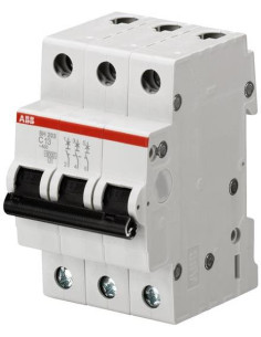 ABB Автоматичен прекъсвач SH203 3P 50A крива С 6kA - 2CDS213001R0504 - Цена | LEDs4economy