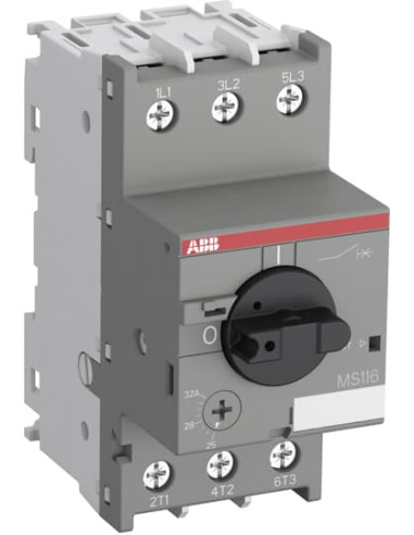 Моторна защита MS116-20 защита в АС-3 400V AC до 9kW и настройка 16-20A АВВ