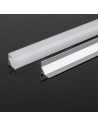 V-TAC Монтажен Kит с Дифузер за LED Лента Алуминиев Мат 2000x15.8x15.8мм - 10322