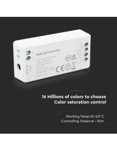 V-TAC Контролер RGB 2.4GHz - 2912 - Цена | LEDs4economy 2