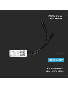 V-TAC Wifi Контролер Дистанционно CCT 3в1 12 Бутона - Цена | LEDs4economy 2
