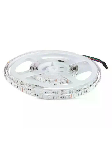 V-TAC LED Лента SMD5050 60/1 24V RGB IP20 5M - 212591 | 