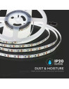 V-TAC LED Лента SMD2835 120/1 24V IP20 6500K Двойно PCB 10М Ролка - 212624 - 4