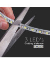 V-TAC LED Лента SMD2835 120 LEDs 24V IP65 6400K Двойно PCB 10м Ролка - 212627 - 2