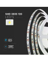 V-TAC LED Лента SMD2835 120 LEDs 24V IP20 3000K Двойно PCB 10м Ролка - 212622 - 2